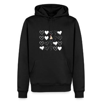 K-Drama Lover Drôle KDrama Maman - Sweat à capuche Premium bio Homme - noir - Devant - Nico (187cm)