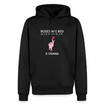 K-Drama Lover Drôle KDrama Maman - Sweat à capuche Premium bio Homme - noir - Devant - Nico (187cm)