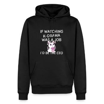 K-Drama Liebhaber Lustig KDrama Mutter - Männer Premium Bio Hoodie - Schwarz - Vorne - Nico (187cm)