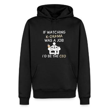 K-Drama Liebhaber Lustig KDrama Mutter - Männer Premium Bio Hoodie - Schwarz - Vorne - Nico (187cm)