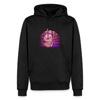 Mexikanischer Salamander Kawaii Ramen Axolotl - Männer Premium Bio Hoodie - Schwarz - Vorne - Nico (187cm)