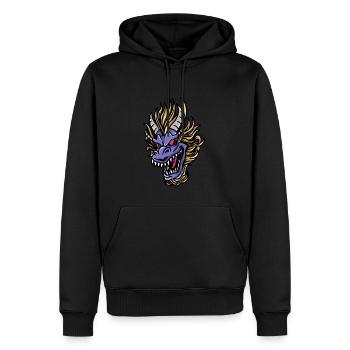 Fantasy RPG Magic Dungeon Dragon - Men’s Premium Organic Hoodie - black - Front - Nico (187cm)