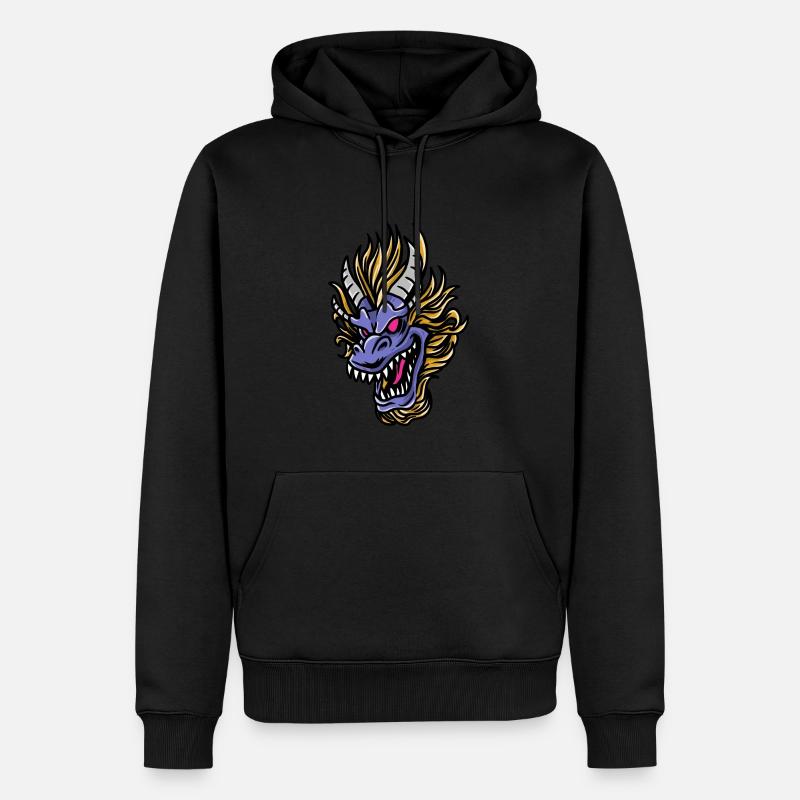 Fantasy RPG Magic Dungeon Dragon - Sweat à capuche Premium bio Homme - noir