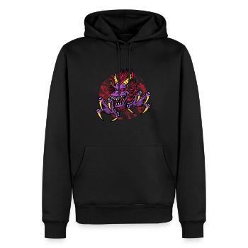 Fantasy Magic Dragon in Dungeon - Men’s Premium Organic Hoodie - black - Front - Nico (187cm)