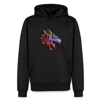 Fantasy RPG Dragon Magic Dungeon - Men’s Premium Organic Hoodie - black - Front - Nico (187cm)
