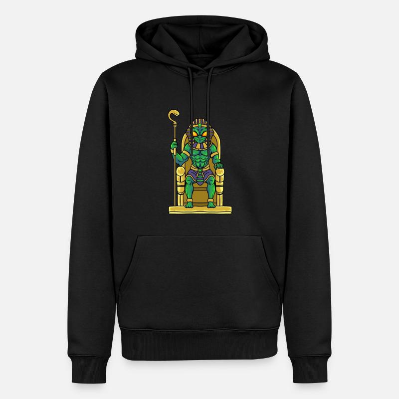 Toutankhamon Mythologie égyptienne extraterrestre - Sweat à capuche Premium bio Homme - noir