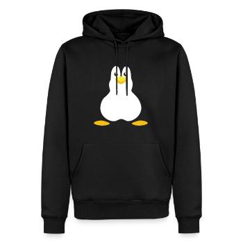 Halloween Pinguin Kostüm Pinguin - Männer Premium Bio Hoodie - Schwarz - Vorne - Nico (187cm)