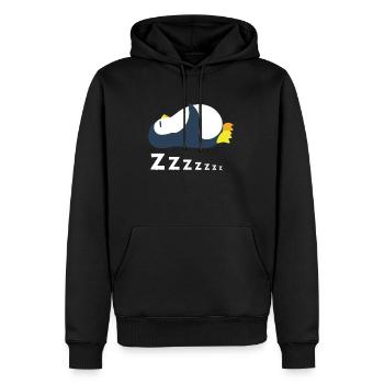 Zzzzzzz Winter Arktischer Seevogel Pinguin - Männer Premium Bio Hoodie - Schwarz - Vorne - Nico (187cm)