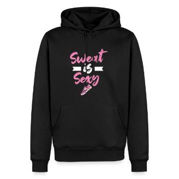 Sprinten Schweiß ist sexy Joggen Laufen - Männer Premium Bio Hoodie - Schwarz - Vorne - Nico (187cm)