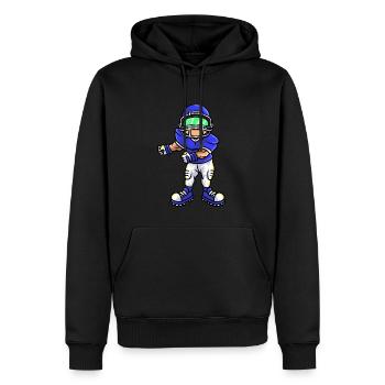 Sport Rugby Tanz Spieler Fußball - Männer Premium Bio Hoodie - Schwarz - Vorne - Nico (187cm)