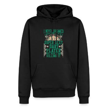Super Sexy Dart Spieler, der es tötet Dart - Männer Premium Bio Hoodie - Schwarz - Vorne - Nico (187cm)