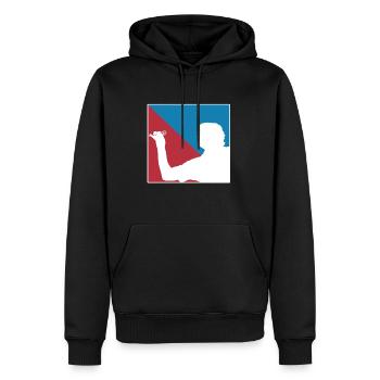 Fléchette dardée Licorne Player Dart - Sweat à capuche Premium bio Homme - noir - Devant - Nico (187cm)