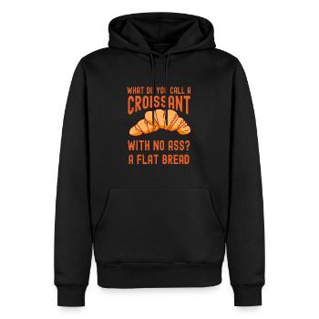 Croissant Fladenbrot Patissier Backen - Männer Premium Bio Hoodie - Schwarz - Vorne - Nico (187cm)