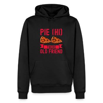 Tarte là ami confiseur pâtisserie - Sweat à capuche Premium bio Homme - noir - Devant - Nico (187cm)