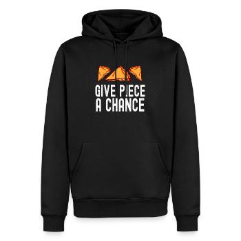 Give Piece A Chance Patissier Backen - Männer Premium Bio Hoodie - Schwarz - Vorne - Nico (187cm)