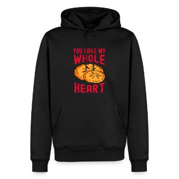 Bäcker, du hast mein ganzes Herz beim Backen - Männer Premium Bio Hoodie - Schwarz - Vorne - Nico (187cm)