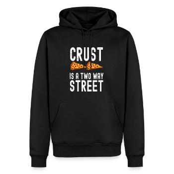 Baker Crust ist ein Backen in beide Richtungen - Männer Premium Bio Hoodie - Schwarz - Vorne - Nico (187cm)