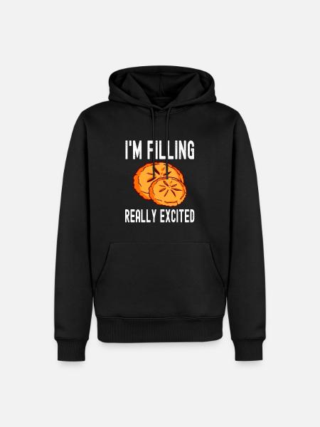 Patissier I'm Filling Excited Baking - Men’s Premium Organic Hoodie - black