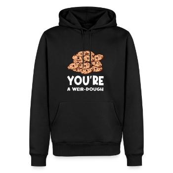 Keks Du bist ein Wehrteig-Keks - Männer Premium Bio Hoodie - Schwarz - Vorne - Nico (187cm)