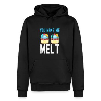 You Make Me Melt Sundae Gelato Cream - Männer Premium Bio Hoodie - Schwarz - Vorne - Nico (187cm)