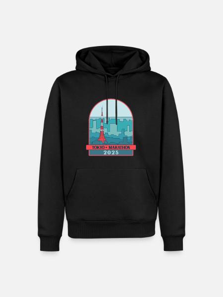 Tokyo - Marathon – 2025 - Men’s Premium Organic Hoodie - black