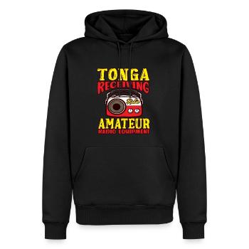 Amateurfunk Tonga Amateurfunk empfangen - Männer Premium Bio Hoodie - Schwarz - Vorne - Nico (187cm)