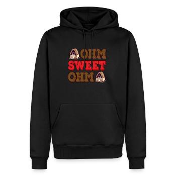 Amateur Radio Ohm Sweet Ohm Ham Radio - Sweat à capuche Premium bio Homme - noir - Devant - Nico (187cm)