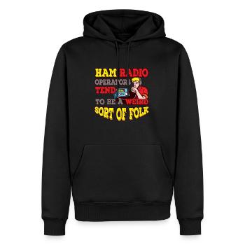 Amateur Seltsame Art von Folk Amateur Amateurfunk - Männer Premium Bio Hoodie - Schwarz - Vorne - Nico (187cm)