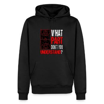 Spiel Sport Baller Strategie Basketball - Männer Premium Bio Hoodie - Schwarz - Vorne - Nico (187cm)
