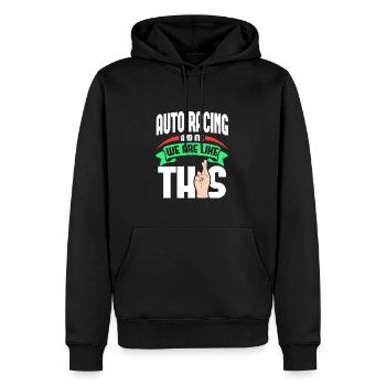 Auto Racing Me sont comme - Sweat à capuche Premium bio Homme - noir - Devant - Nico (187cm)