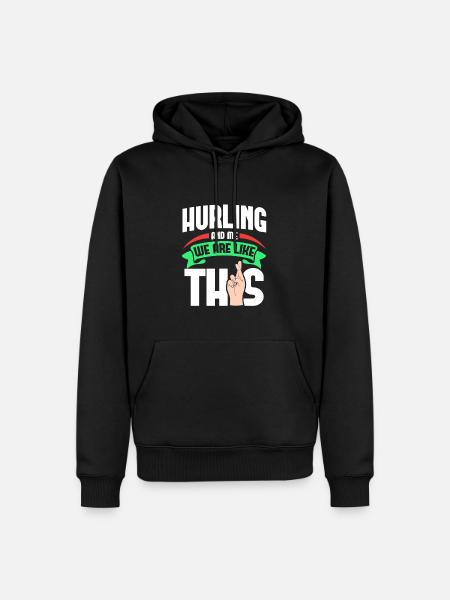 Hurling Me Are Like - Men’s Premium Organic Hoodie - black
