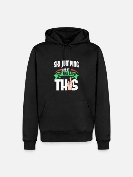Ski Jumping Me Are Like - Men’s Premium Organic Hoodie - black