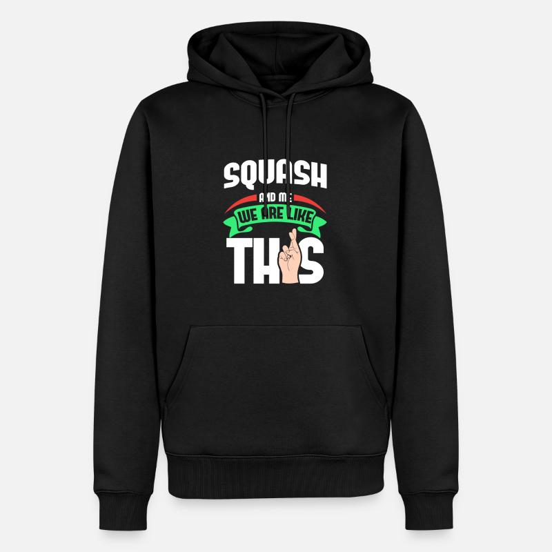 Squash Me sont comme - Sweat à capuche Premium bio Homme - noir