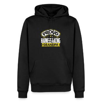 Sports Papy Harnais Racing Papy - Sweat à capuche Premium bio Homme - noir - Devant - Nico (187cm)