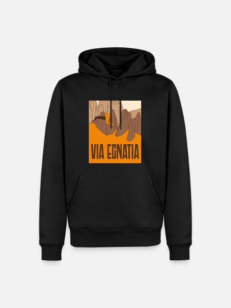 Via Egnatia - Balkans - Men’s Premium Organic Hoodie - black