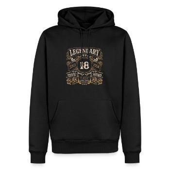 18 Jahre Legendary Since 2004 18. Geburtstag - Männer Premium Bio Hoodie - Schwarz - Vorne - Nico (187cm)