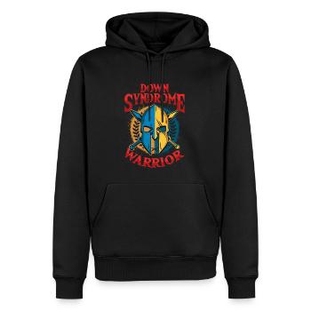 Down Syndrome Warrior Awareness - Men’s Premium Organic Hoodie - black - Front - Nico (187cm)