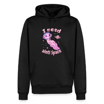 J’ai besoin d’Alotl Space Axolotl - Sweat à capuche Premium bio Homme - noir - Devant - Nico (187cm)