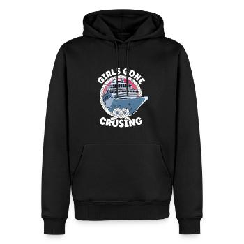 Croisière Girls Gone Croisière - Sweat à capuche Premium bio Homme - noir - Devant - Nico (187cm)