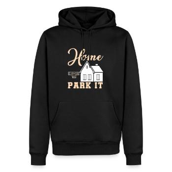 Camping Camper Outdoor Sommer Design - Männer Premium Bio Hoodie - Schwarz - Vorne - Nico (187cm)