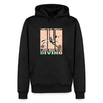 Taucher Tauchen Design Schnorcheln - Männer Premium Bio Hoodie - Schwarz - Vorne - Nico (187cm)