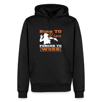 Taucher Tauchen Design Schnorcheln - Männer Premium Bio Hoodie - Schwarz - Vorne - Nico (187cm)