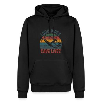 Tuning Spruch für Motorsport / Auto Fans - Männer Premium Bio Hoodie - Schwarz - Vorne - Nico (187cm)