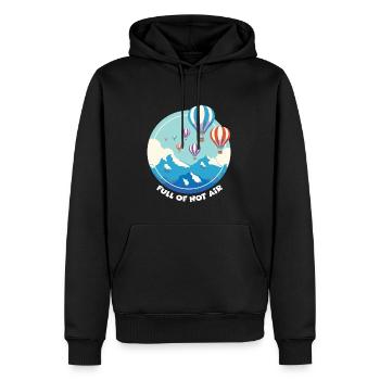 Heißluftballon & Ballon Fahrer Geschenk - Männer Premium Bio Hoodie - Schwarz - Vorne - Nico (187cm)