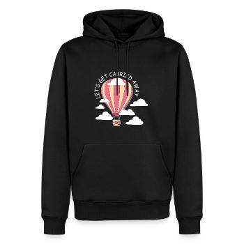 Heißluftballon & Ballon Fahrer Geschenk - Männer Premium Bio Hoodie - Schwarz - Vorne - Nico (187cm)