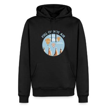 Heißluftballon & Ballon Fahrer Geschenk - Männer Premium Bio Hoodie - Schwarz - Vorne - Nico (187cm)