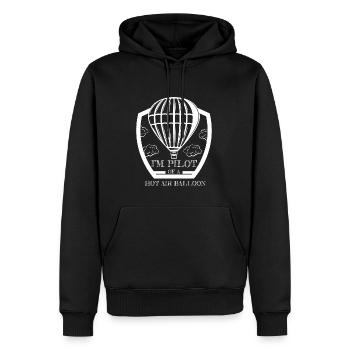 Heißluftballon & Ballon Fahrer Geschenk - Männer Premium Bio Hoodie - Schwarz - Vorne - Nico (187cm)