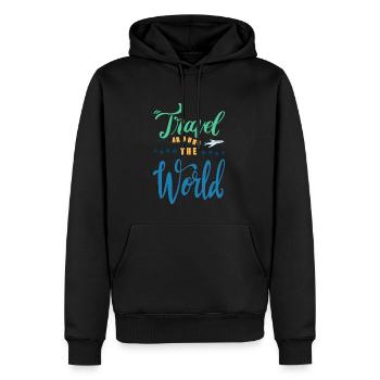 Heißluftballon & Ballon Fahrer Geschenk - Männer Premium Bio Hoodie - Schwarz - Vorne - Nico (187cm)