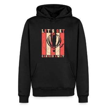 Heißluftballon & Ballon Fahrer Geschenk - Männer Premium Bio Hoodie - Schwarz - Vorne - Nico (187cm)