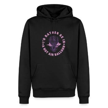 Heißluftballon & Ballon Fahrer Geschenk - Männer Premium Bio Hoodie - Schwarz - Vorne - Nico (187cm)